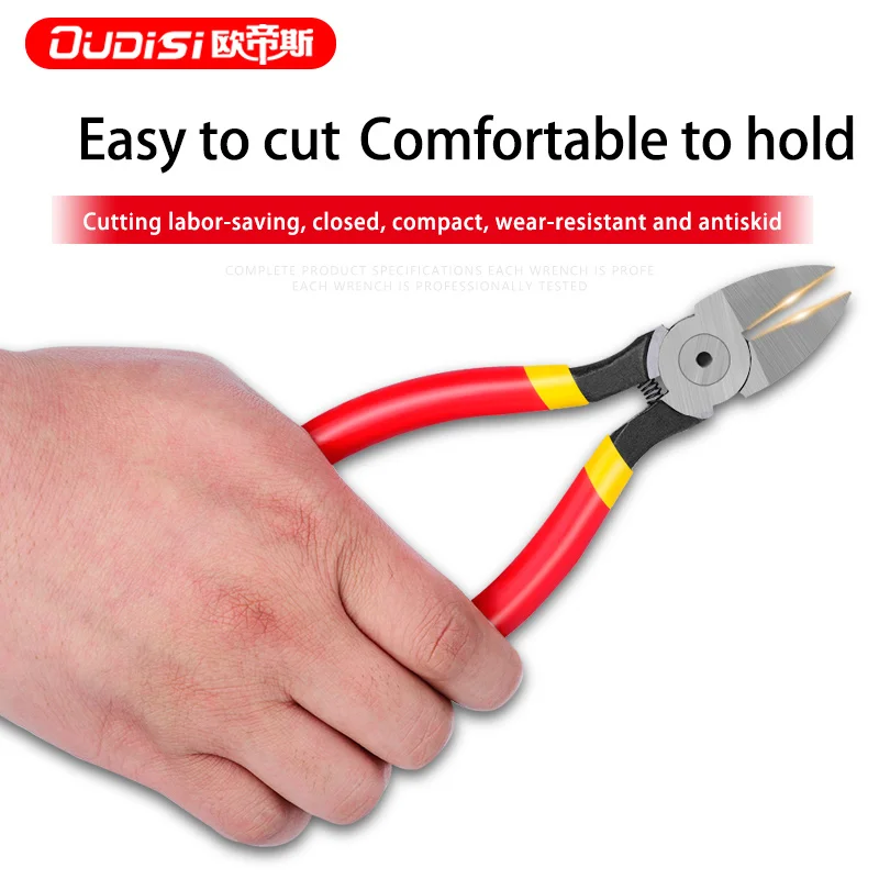 

OUDISI 5/6/8 Inch Diagonal pliers Industrial Grade Electric Wire Stripping Crimping Vise Strong Manual Home Repair Tools