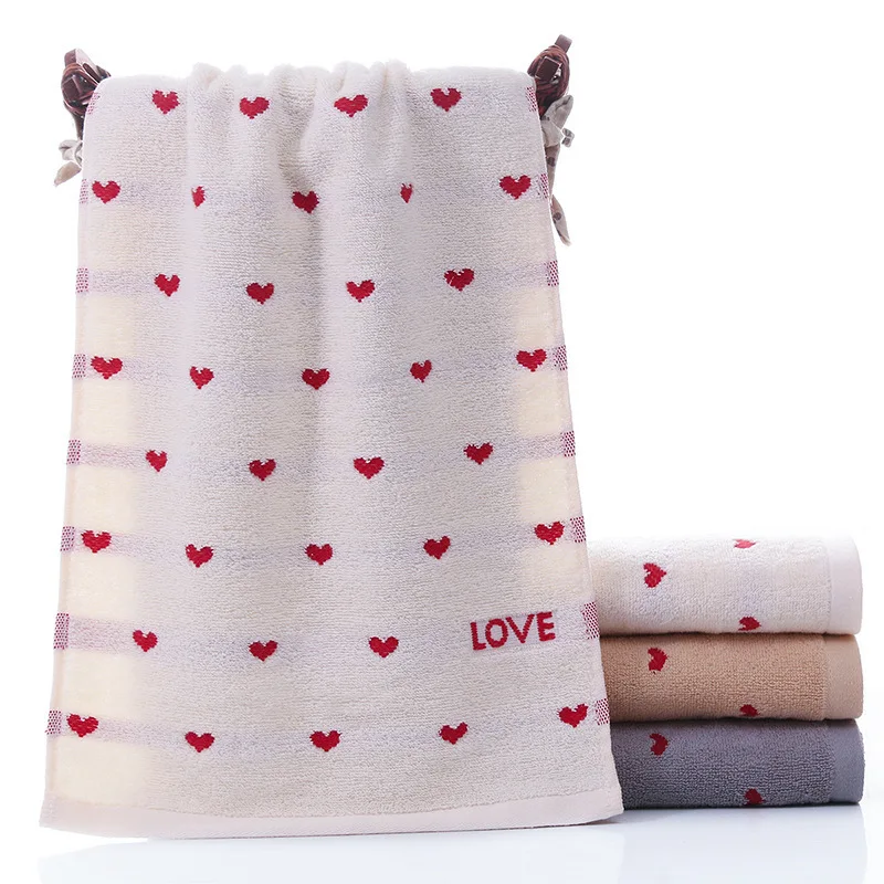 Love Bath Thick Soft Absorption Wash Face Wipe Hand Body Facial Towels Bathroom Products