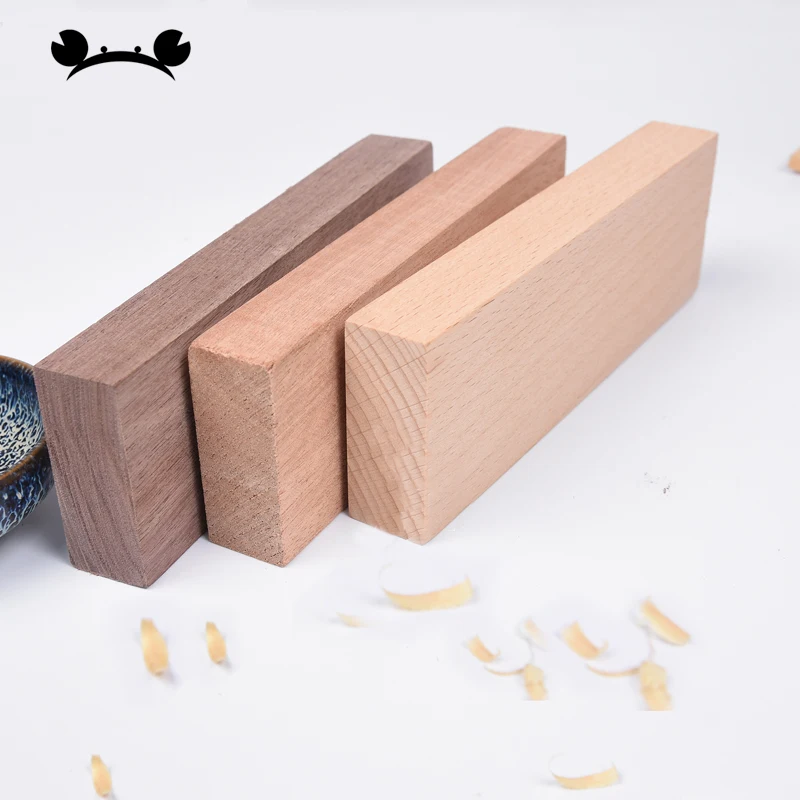 1 шт черный орех красный Бук деревянные пустые блоки DIY Деревянные Художественные