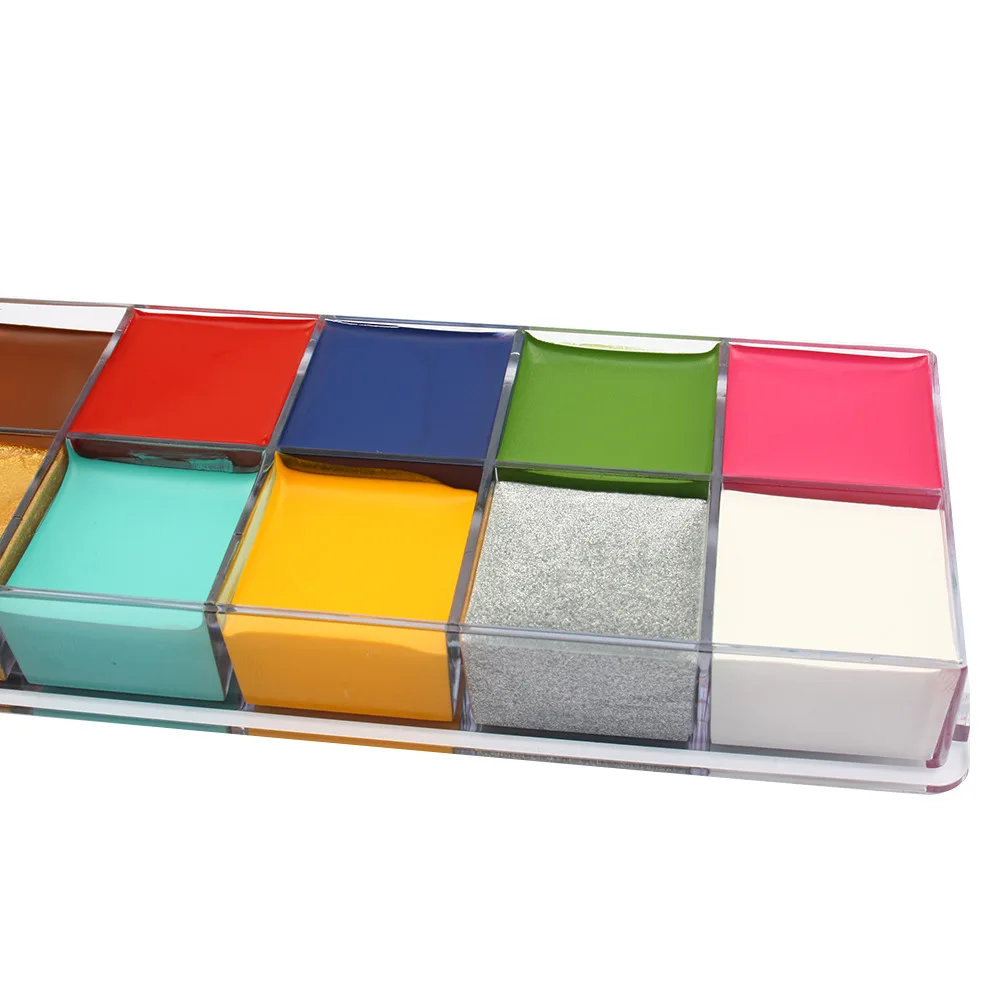 Суперконцентрированная масляная краска для тела 12 цветов травы специальный