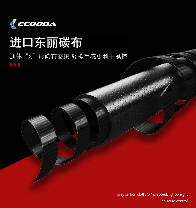 ECOODA Новые полные части Fuji кальмарная Удочка 2,56 м Шор метание удочка для ловли кальмара/2,1 м лодка метание удочка для ловли кальмара креветка-приманка