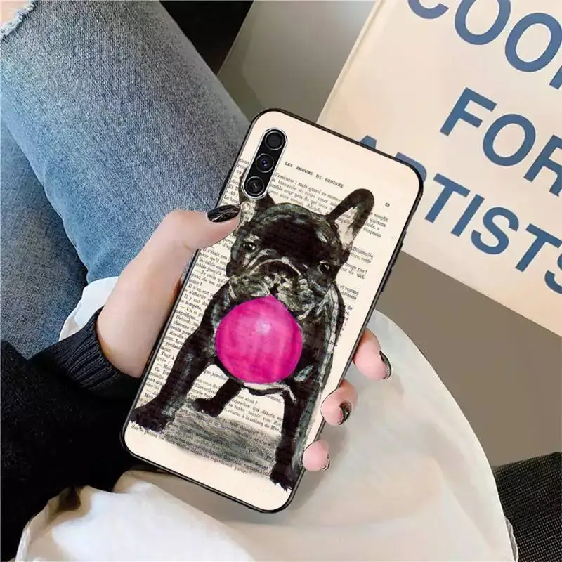 

Cute Funny French Bulldog shell Phone Case For Samsung galaxy S 9 10 20 A 10 21 30 31 40 50 51 71 s note 20 j 4 2018 plus