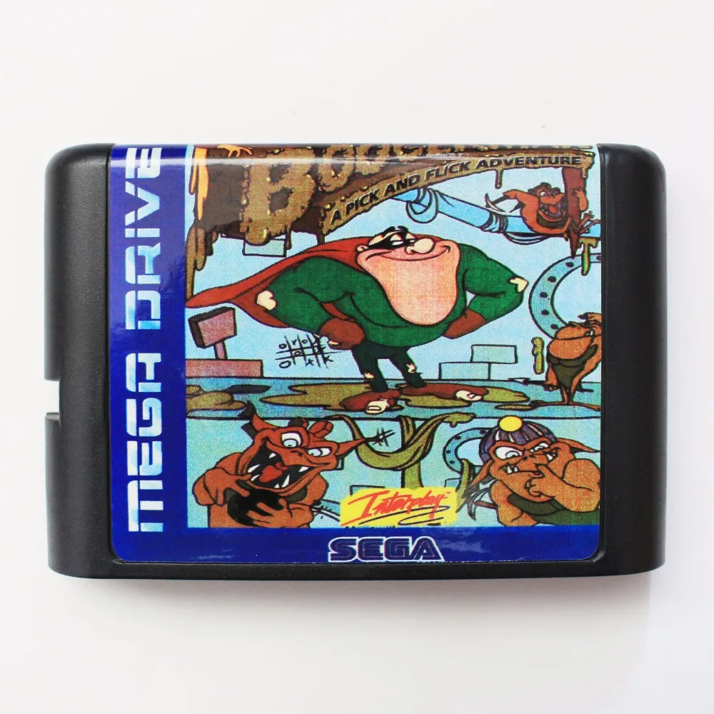 Новое поступление Boogerman A Pick And Flick Adventure NTSC-USA 16 bit MD Game Card для Sega Mega Drive Genesis |
