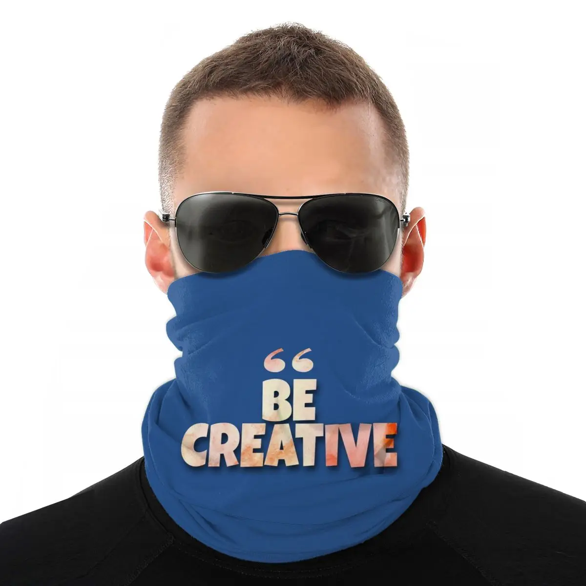 

The Creativity Scarves Half Face Mask Men Women Halloween Neck Gaiter Balaclava Bandanas Dustproof Headwear Biking Climbing