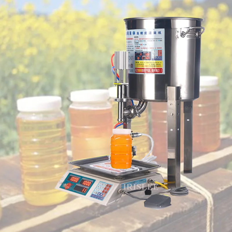 

Удобная машина для розлива Меда 33 lfiling весы из нержавеющей стали машина для розлива Меда вязкая машина для розлива пасты