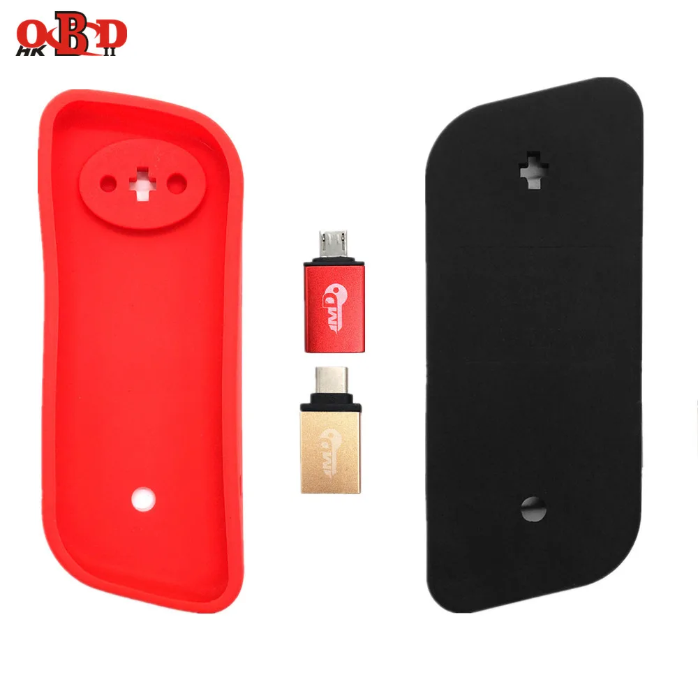 Силиконовый защитный чехол HKOBDII резервная крышка с 2 OTG USB адаптерами для удобного