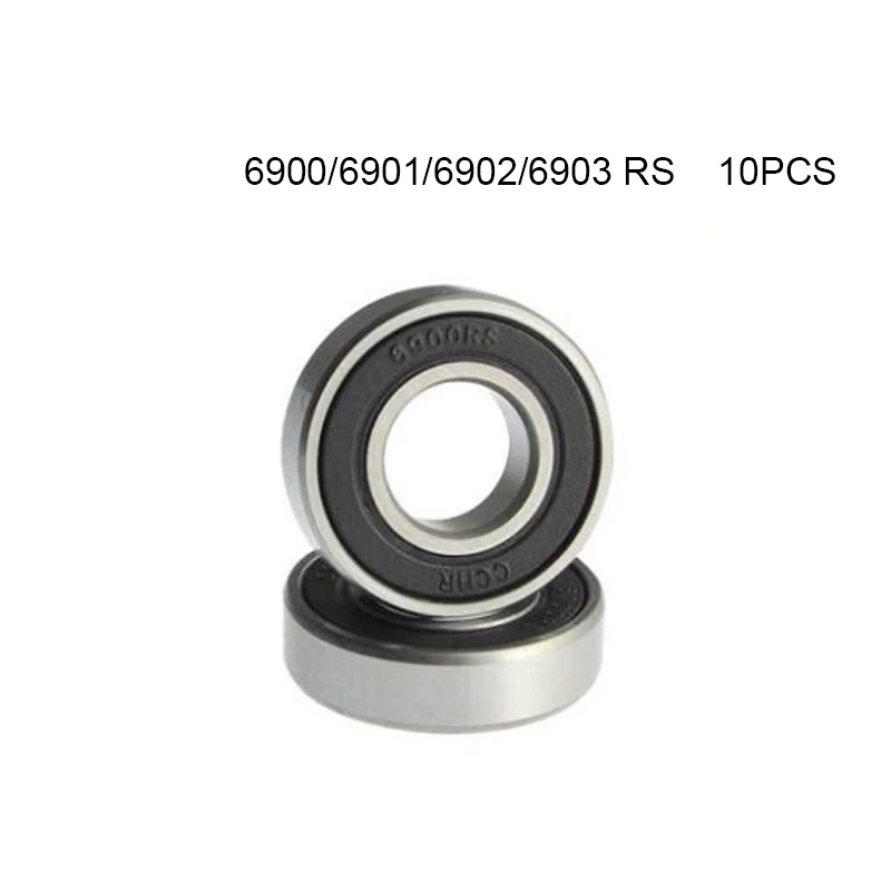

WHUZF Free Shipping 10Pcs 6000 6001 6900 6901 6902 6903 2RS Deep Groove Ball Bearing Bearing Steel
