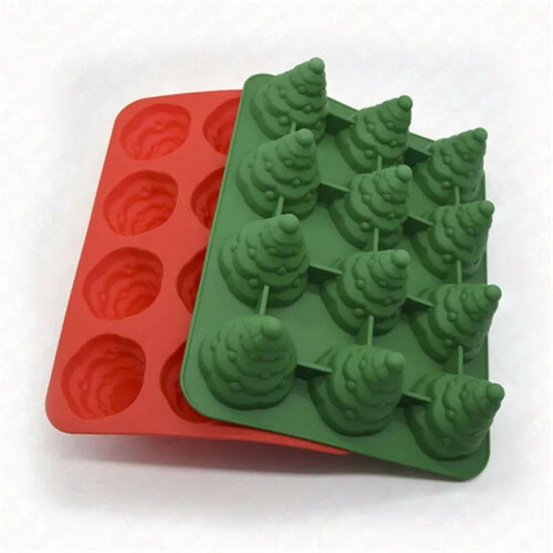 Fondant Mould Craft Christmas Tree Silicone Candle Soap 3D Cake Chocolate Baking Mold mold | Дом и сад