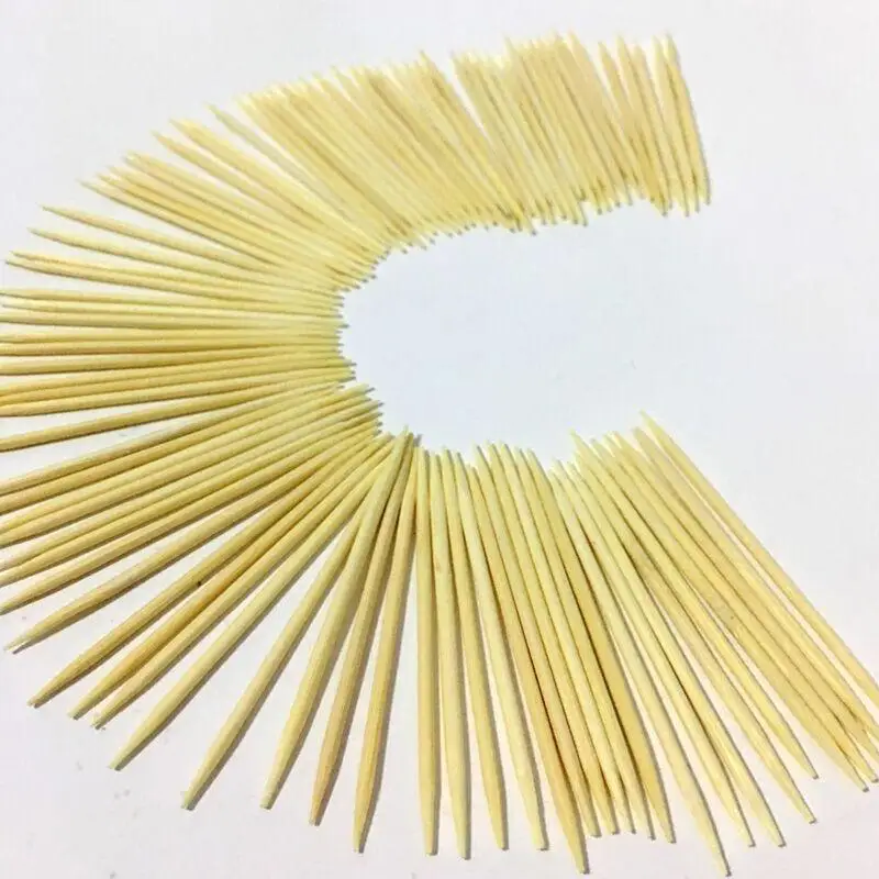 

Toothpick Disposable Toothpick Toothpick Wholesale A Box of About 4000 Made of High Quality Bamboo Hotels and Restaurants Use It