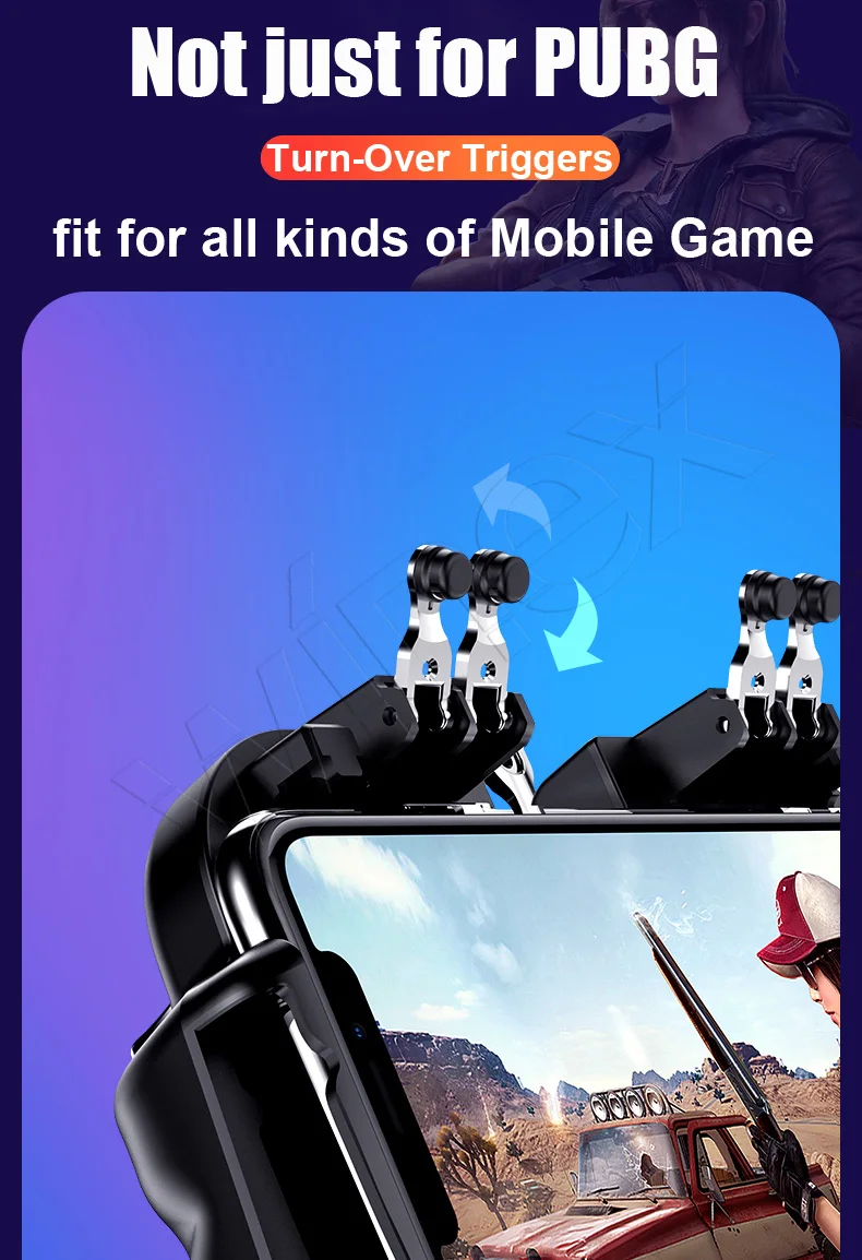 Winex геймпад Pubg контроллер Android джойстик мобильный портативная игра для IPhone Xiaomi с