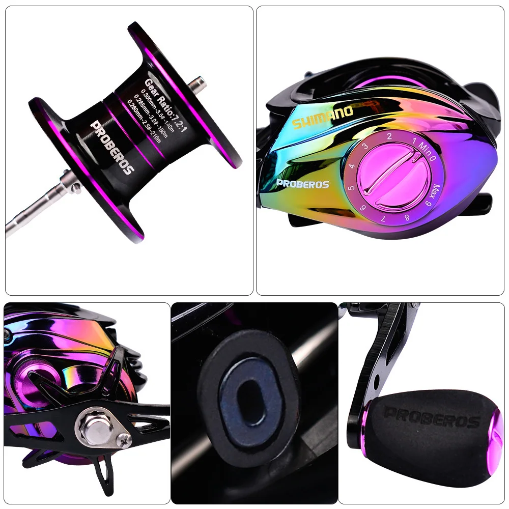 

Shimano Best Baitcasting Reel BS2000 7.2:1 High Speed Fishing Reel 8KG Max Drag Reinforced Reel Drag Reel Carp Drag Reel Fishing