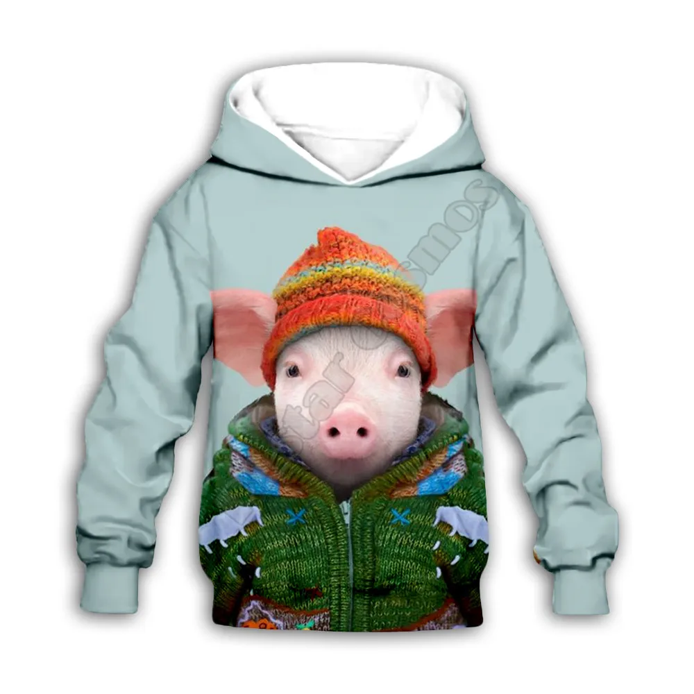 Свитшот детский с 3D принтом на молнии|Комплекты одежды для девочек| |