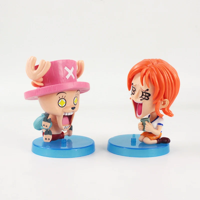 8 шт./компл. 5 10 см аниме фигурки соломенная шляпа пират Q Ver. Luffy Ace Sabo Nami Robin Zoro Sanji