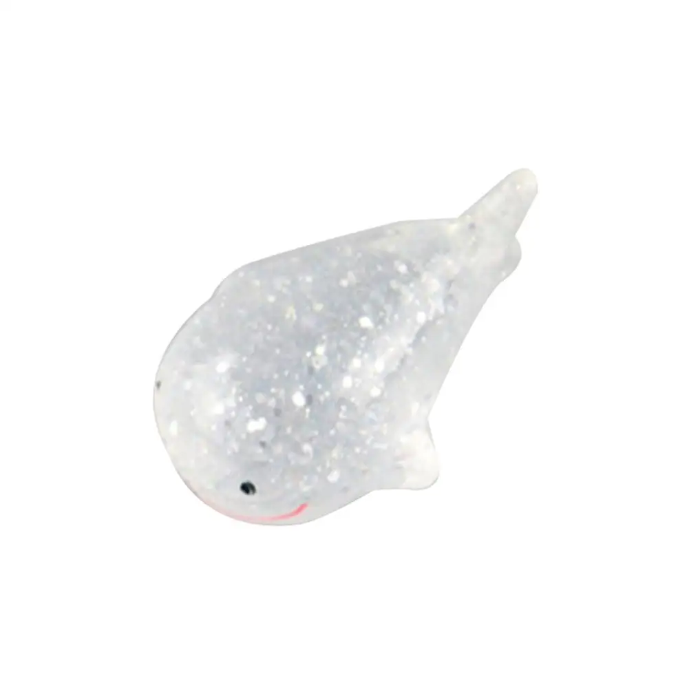

Cute Whale Glitter DIY Miniature Sea Animal Resin Ornament Fish Tank Toys Decoration Home Tabletop Ornaments Crafts