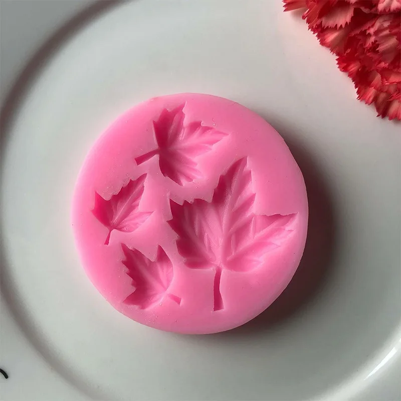 Кленовый лист силиконовой формы мобильный телефон клей пресс форм декоративная