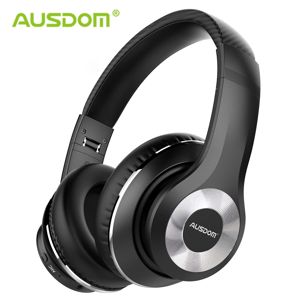 AUSDOM, новинка, ANC10 V5.0, беспроводные Bluetooth наушники, складные, активные, с шумоподавлением, беспроводные наушники, гарнитура с микрофоном для телефона