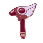 Украшения CCS The Seal Wand Dream Staff Clow Card Wand Christmas Волшебная эмалированная брошь в стиле аниме