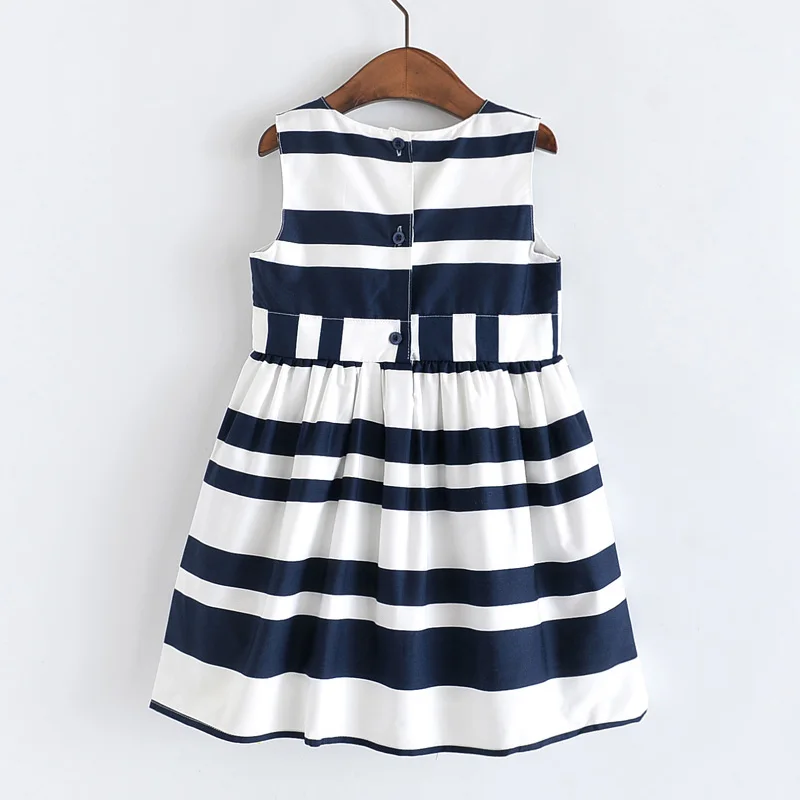 LOVE DD&ampMM Girls Dresses 2022 New Children's Clothing Fashion Sweet Bow Striped Cotton Sleeveless Vest Dress | Детская одежда и