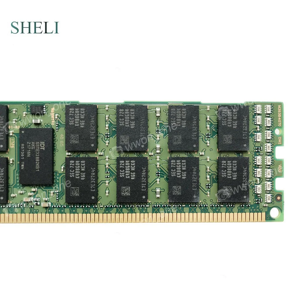 

SHELI 32GB 4Rx4 PC3-12800R DDR3-1600Mhz 240Pin 1.5V Ecc Registered Server RAM