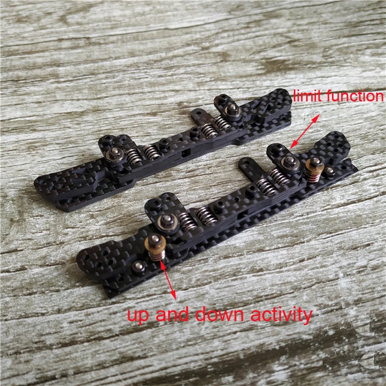 3 мм 4 Прямой пружинный смеситель из углеродного волокна/передний/задний