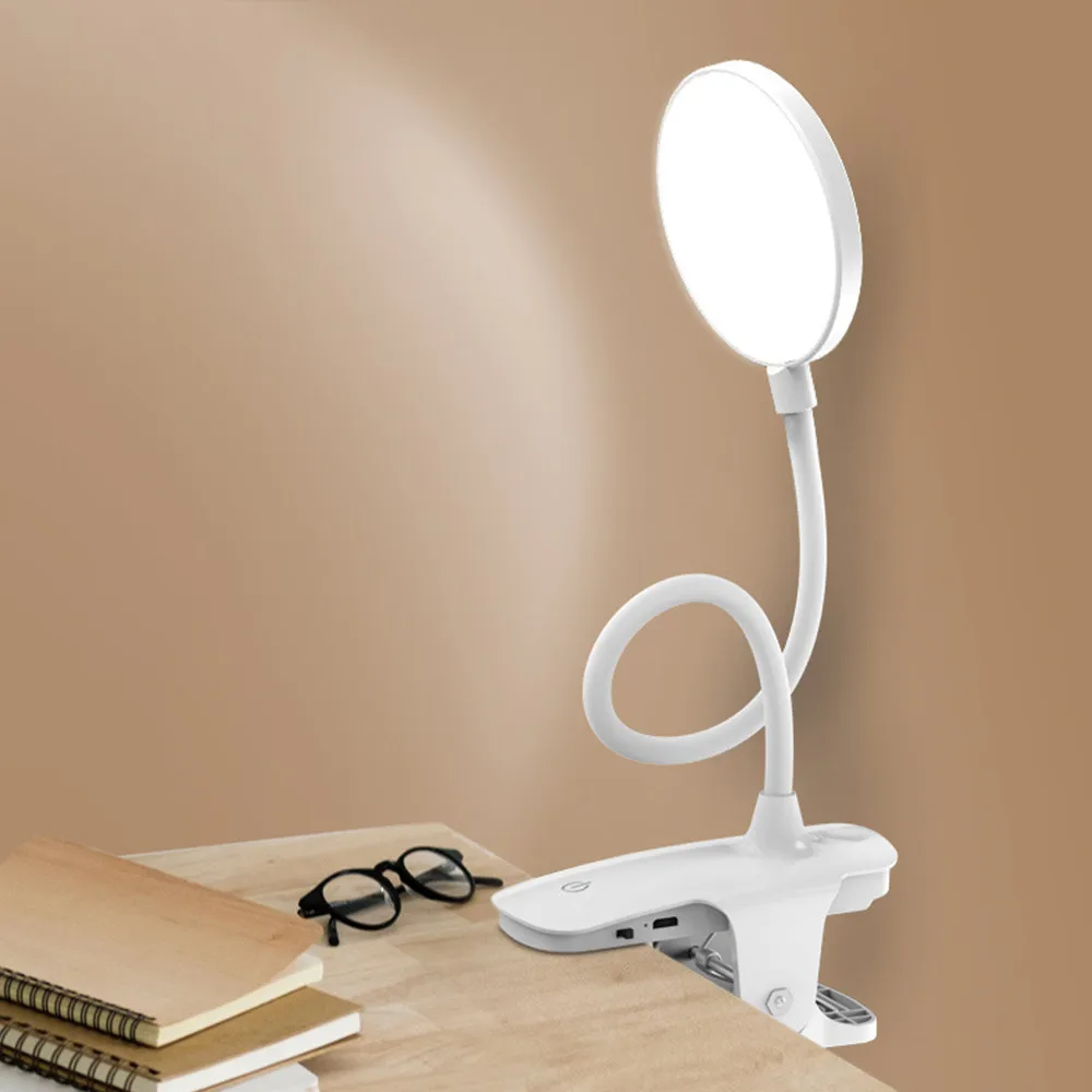 Plug in Clip Wireless Table Lamp Study Touch 1200mAh Rechargeable LED Reading Desk Lamp USB Table Light Flexo Lamps Table - Цвет корпуса: Plug in