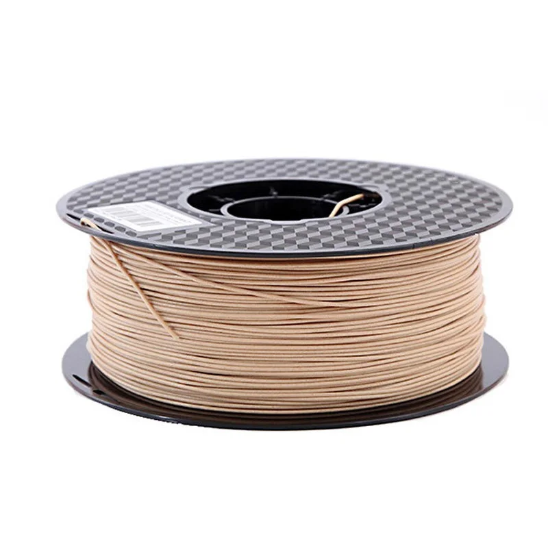 1kg wooden pla 3d printer filament 1 75mm 1000g light wood color 3d printing materials supply pla dropshipping free global shipping