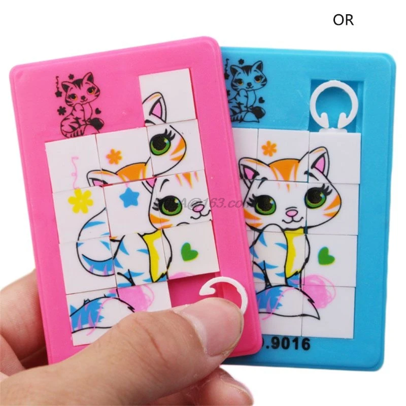 

Kids Children Cute Cartoon Animal Number 3D Sliding Puzzle Plastic Building Jigsaw Game Learning Educational Toys Intelligence G