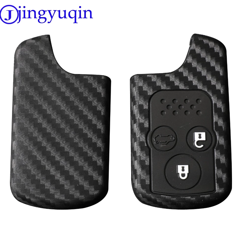 

jingyuqin 2/3 B Remote Carbon Silicone for Honda Odyssey Elysion Remote Key Jacket Car-styling Silica Gel Before 2014