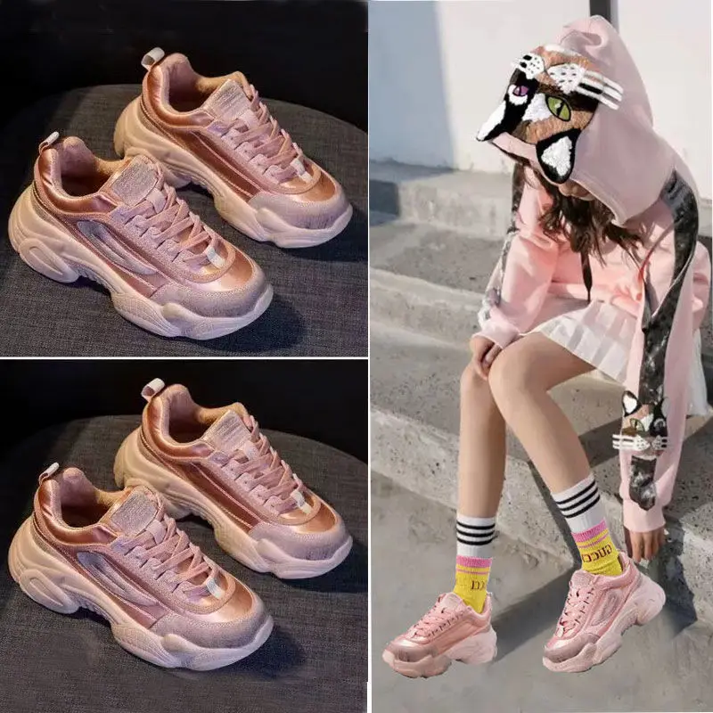 Женская обувь для бега красовки женские кроссовки 2019 Zapatillas Deportivas Mujer розовые |