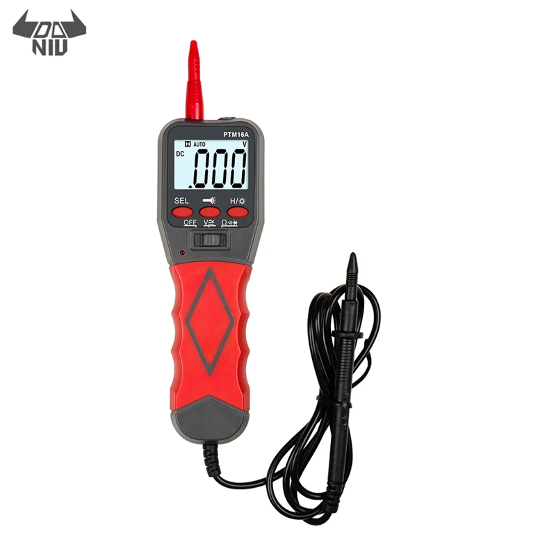 

DANIU PTM6A Automatic Range Digital Multimeter LCD Display with Backlight AC DC Voltage Resistance Frequency Temperature Tester