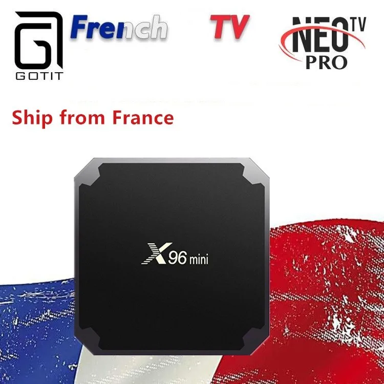 GOTIT французский X96mini ТВ Android Box 9 0 с арабский Бельгия 4k Смарт коробка только без