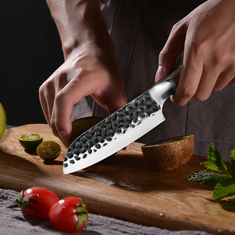 Кованый кухонный нож Grandsharp 5 дюймов лезвие молотка из высокоуглеродистой стали