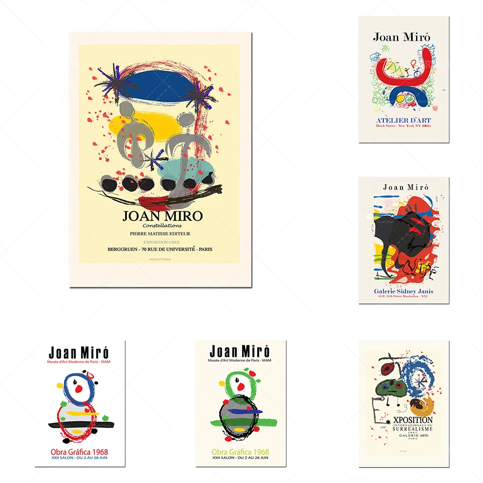 

JOAN MIRO POSTER,Miro Poster,Spanish Artist,Vintage Poster,Miro Art Print,Miro gallery Poster,Exhibition Art,Gallery Poster