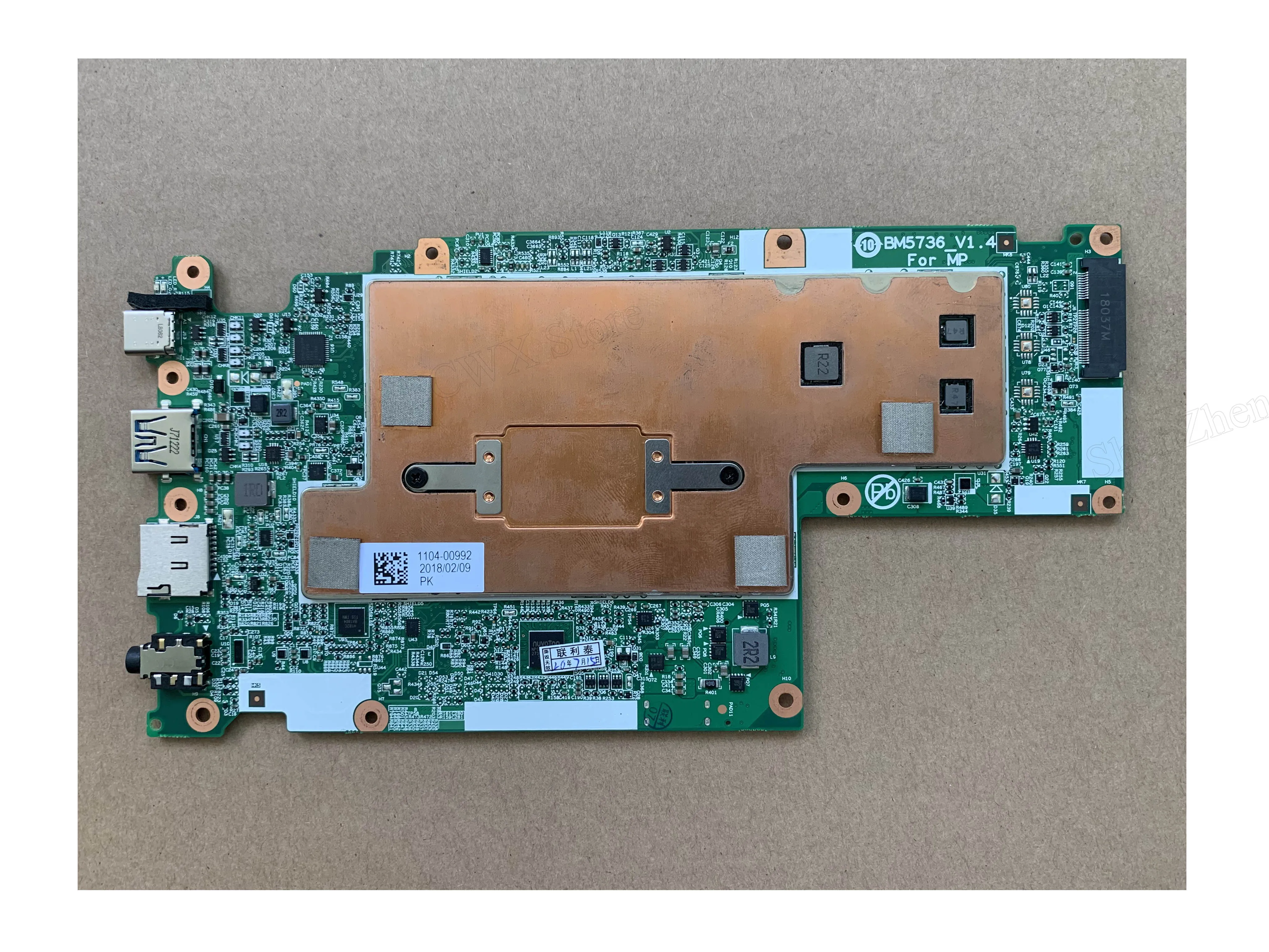Процессор N3450 ОЗУ 4 Гб ПЗУ 32 EMMC UMA NOK для 500e Chromebook Lenovo 81ES Встроенная Материнская