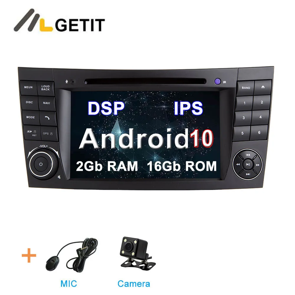 2G CAMERA-DSP Ips DSP Android 10 Автомобильный DVD стерео Мультимедийный Плеер для Mercedes/Benz W211 W209 W463 W219 с радио WiFi BT gps - Цвет: 2G CAMERA-DSP