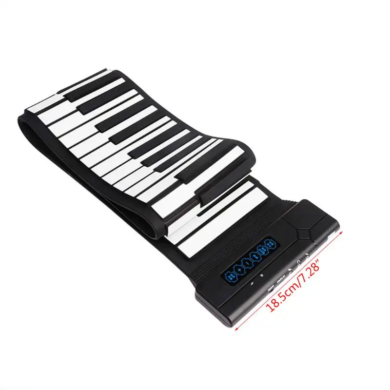 

Гибкая 88 клавиш Usb гибкая рулонная электронная клавиатура пианино