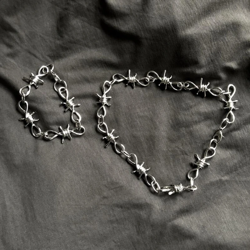 Модная ручная работа цепочка унисекс шипы Spur сверхмощный металлический браслет