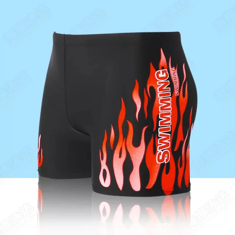 Шорты мужские для плавания с принтом Пляжные штаны плоской подошвой свободные