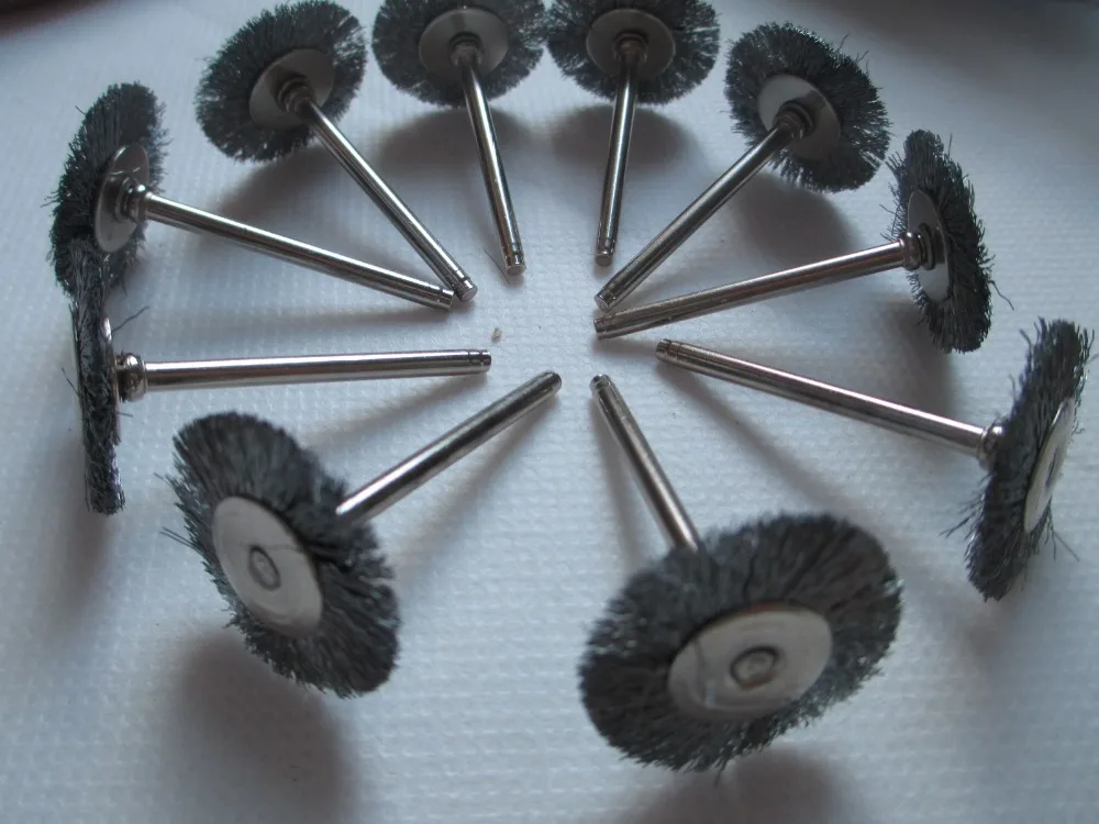 

Fixmee 10pcs/lot 22mm Stainless Steel Wire Wheel Brushes for Die Grinder Dremel Accessories Rotary Tool Accessories