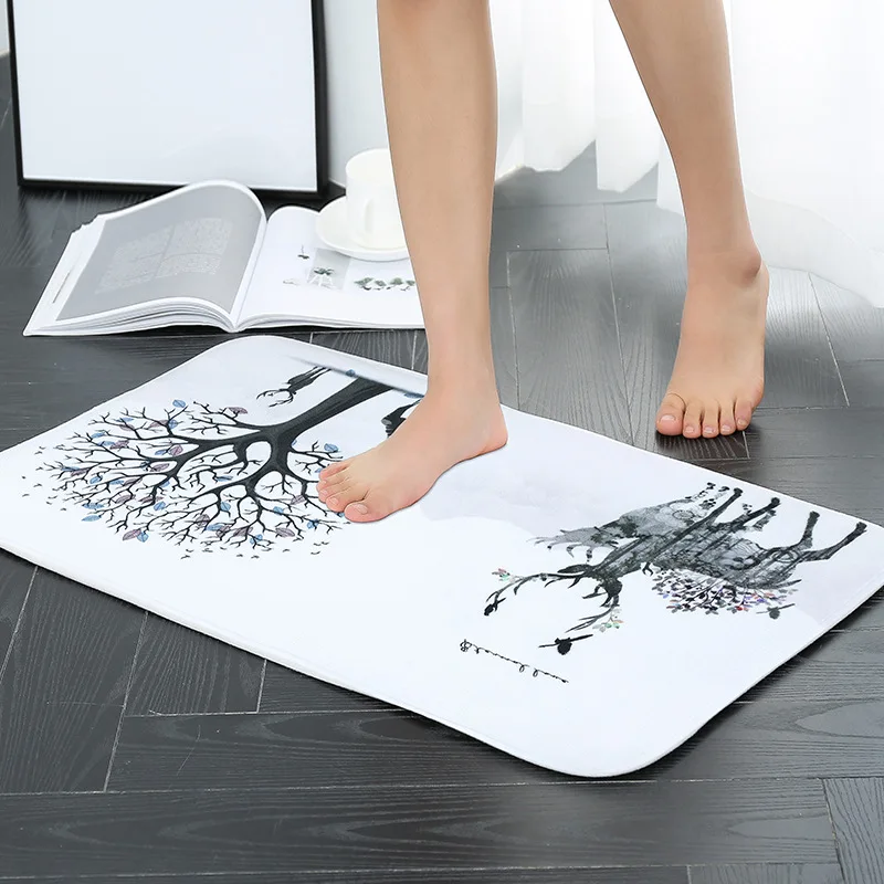 Противоскользящий коврик для ванной OIMG силиконовый двери ПВХ свернутый на