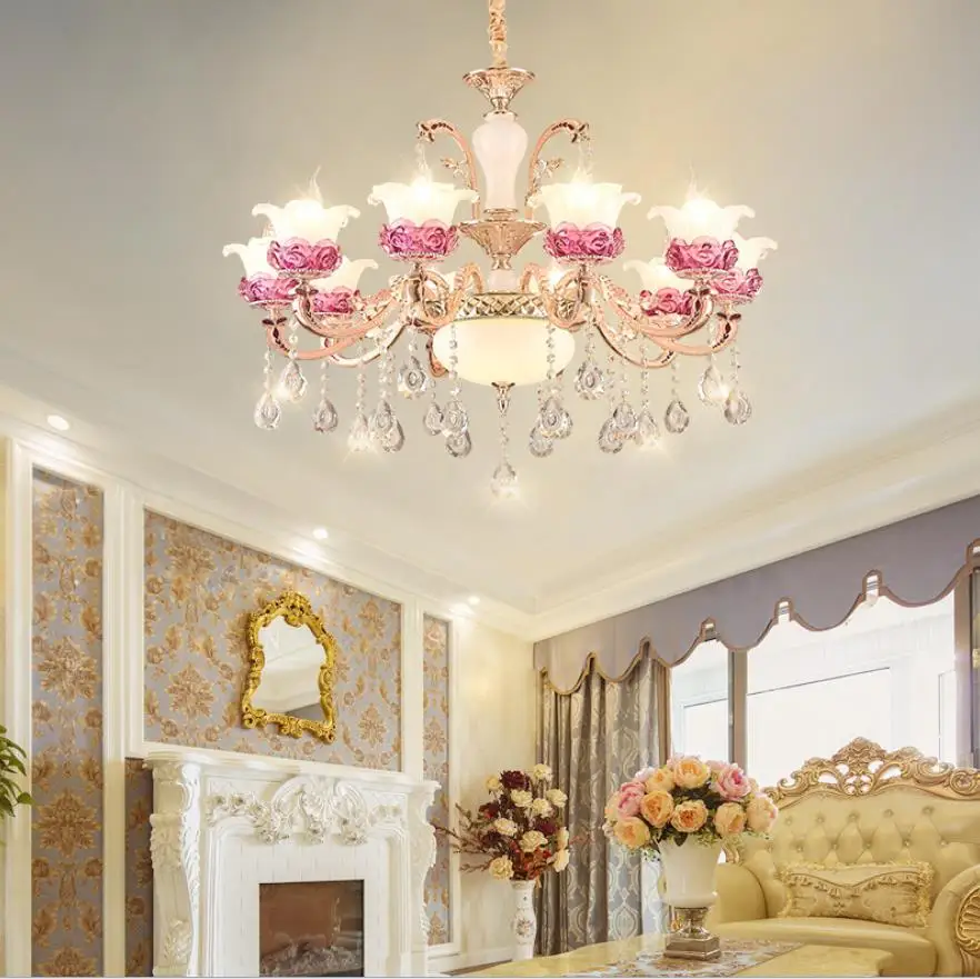 Современный светодиодный Цветок хрустальная люстра светильник s для Гостиная