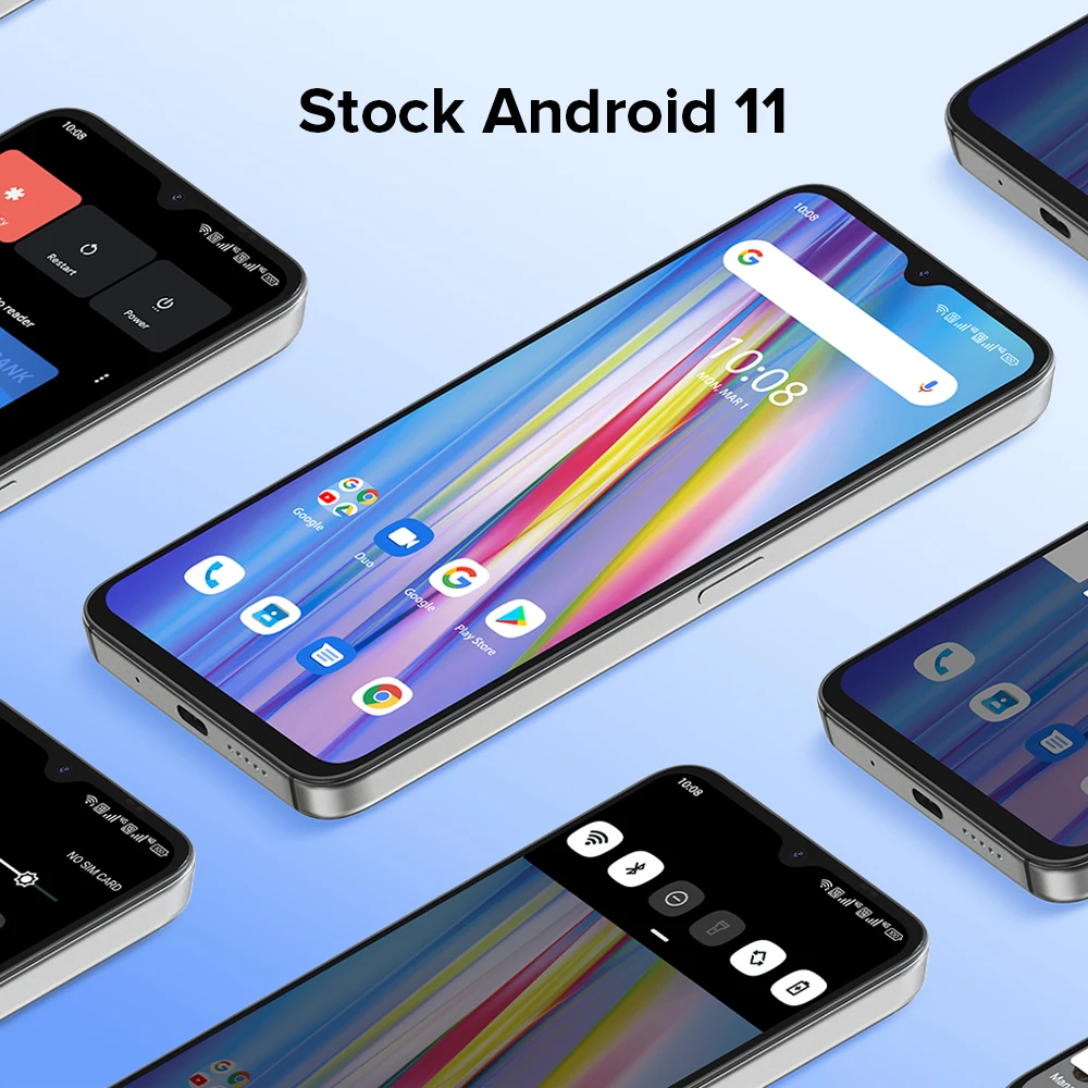 UMIDIGI-Tel&eacute;fono m&oacute;vil inteligente con triple c&aacute;mara modelo A11, dispositivo m&oacute;vil de 64 GB-128 GB, 6,53 pulgadas HD + 16MP, versi&oacute;n global, Android 11, helio G25 y bater&iacute;a 5150mAh-5