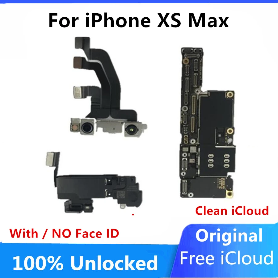 Оригинальная разблокированная материнская плата для iPhone XS Max бесплатный iCloud