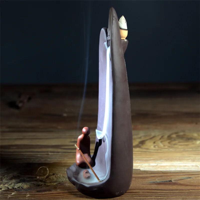 Керамическая курильница для благовоний с обратным потоком подставка из