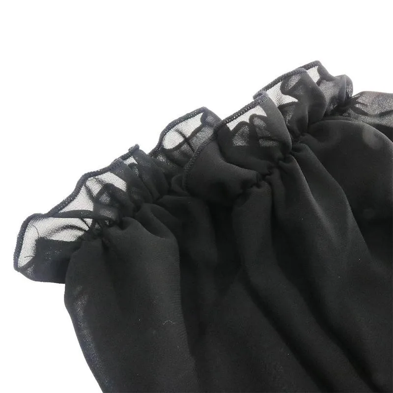 Женский шифоновый топ с для рук защитой от ультрафиолета рукавами и завязками на