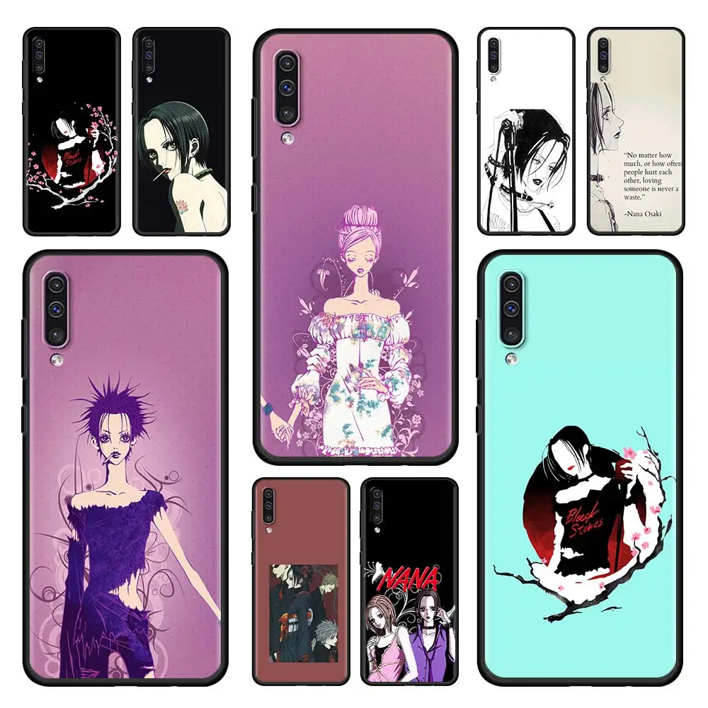 

Nana Osaki Cartoon Soft Silicone Phone Case For Samsung Galaxy A50 A10 A70 A90 5G A30 A20s A20e A40 A10e A60 A80 Black Cover