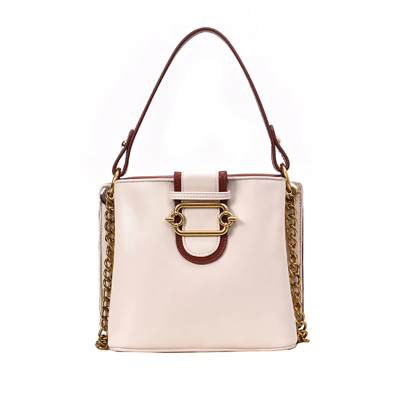 Сумки из искусственной кожи в форме ведерка для женщин 2019 летние сумки через