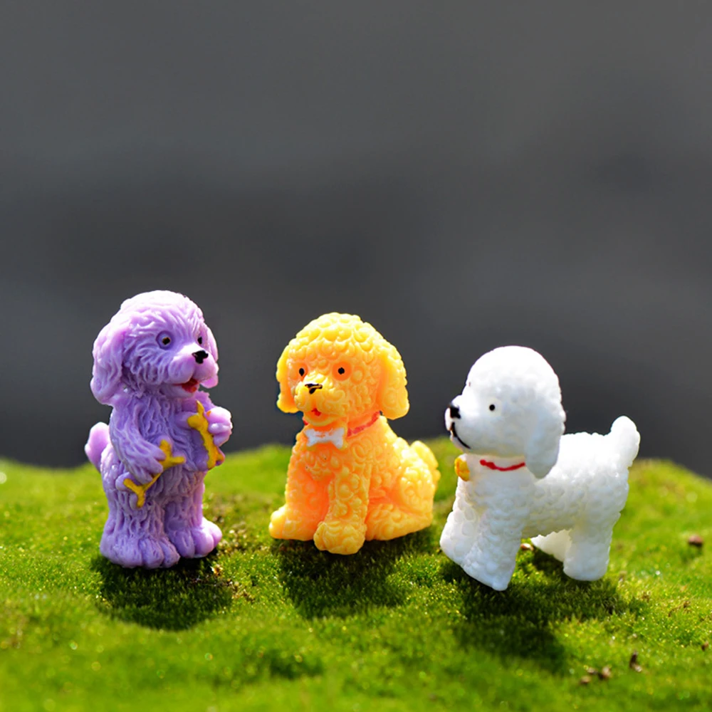 Миниатюрное украшение для торта в виде милой собаки из смолы щенок тедди сделай