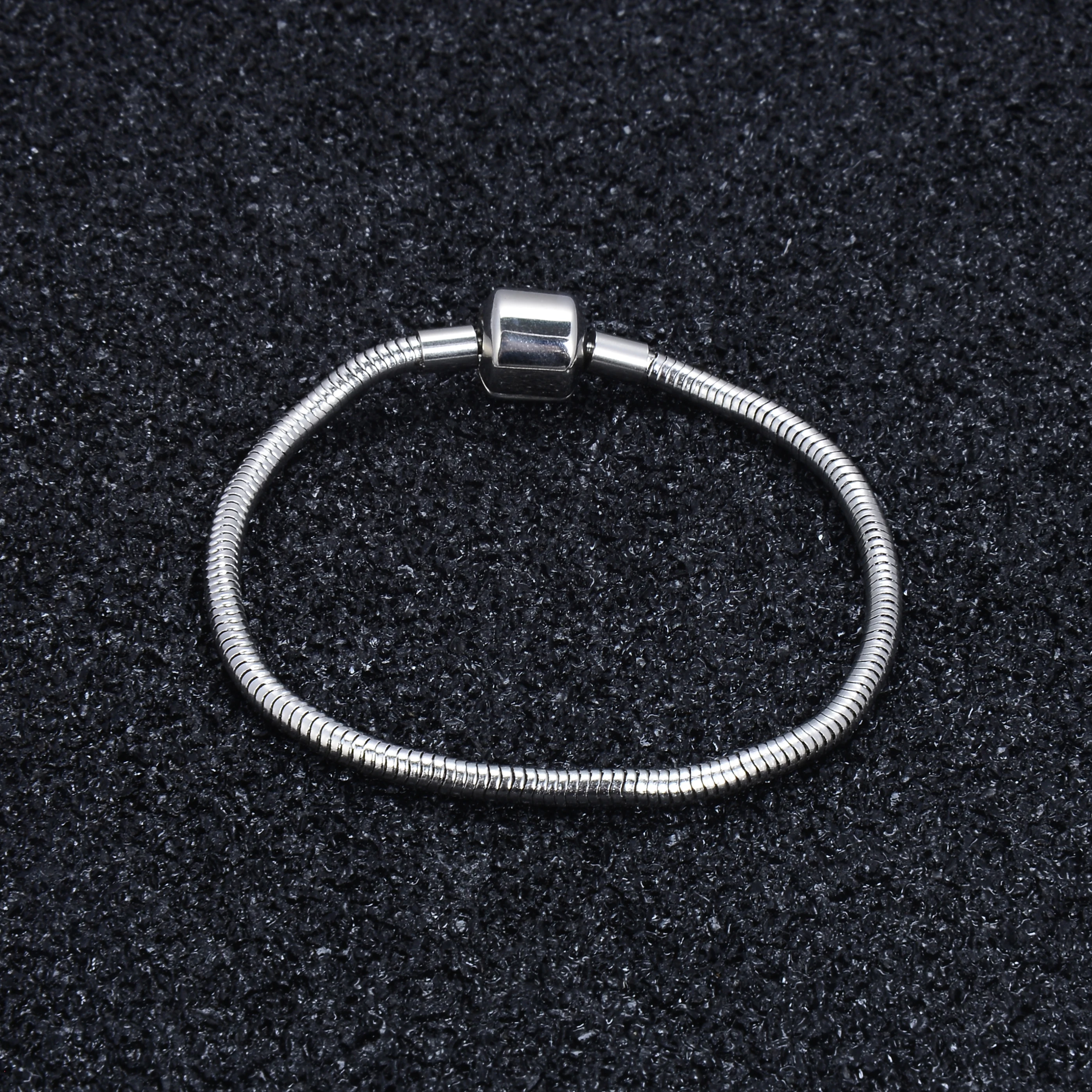 2018 Новый FINE4U B016 316L браслет-цепочка из нержавеющей стали со змеиным плетением и