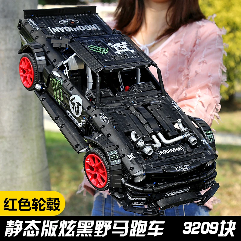 DHL 90068 3209 шт. Technic 1965 Ford Mustang Hoonicorn гоночный автомобиль MOC-22970 20102 23009 33003 строительные
